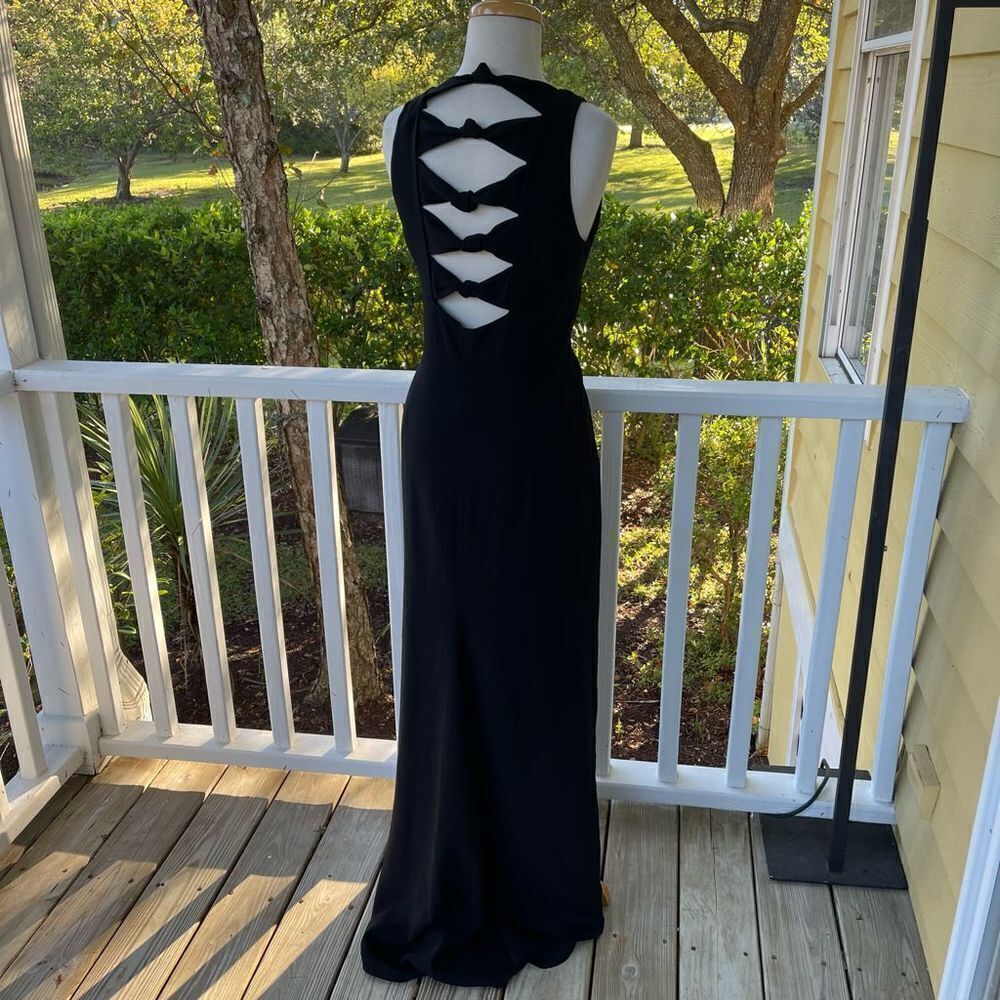 Worth Bow Back High-Low Gown - Picture 3 of 5